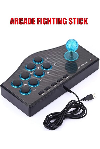 Store Kablolu Oyun Kumandası Oyun Kumandası USB Arcade Joystick USBF Stick Bi...