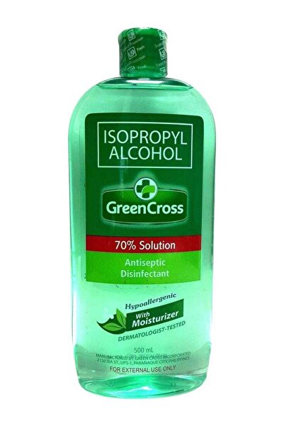 Green Cross محلول مطهر ومعقم بتركيز 70%، 500 مل
