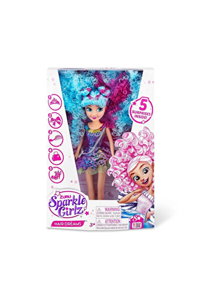 Sparkle Girlz Playset, Hair Dreams Doll, Blue