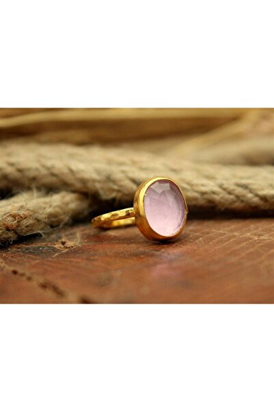 Ayra Silver 925 Ayar Gümüş Pembe Topaz Taşlı Yüzük | El İşi Otantik Kadınlar ...
