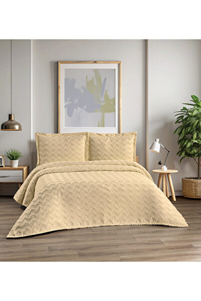 diabella Zigzag Pattern 3 Piece Double Bedspread