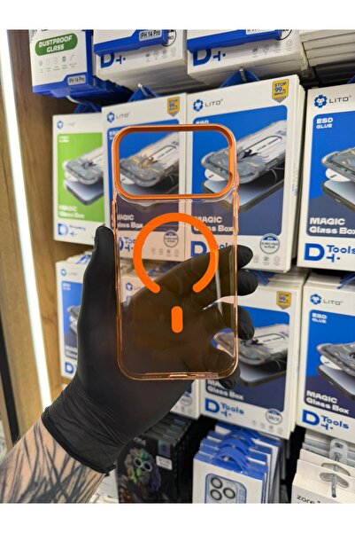 SOYLU MİX İphone 17 Pro Max Şeffaf Renk Magsafe Hızlı Şarj Destekli Premium S...