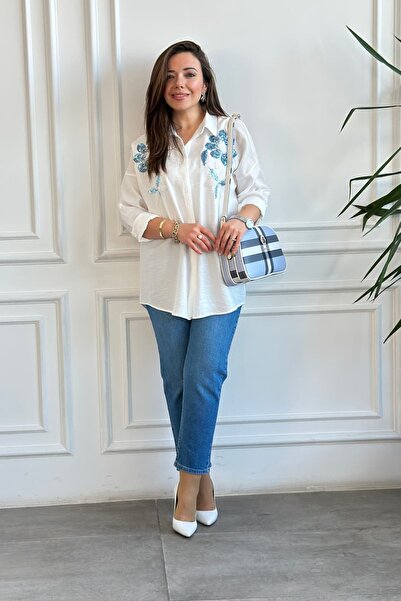 Yağmur Butik Jean Mom Lycra cu talie înaltă