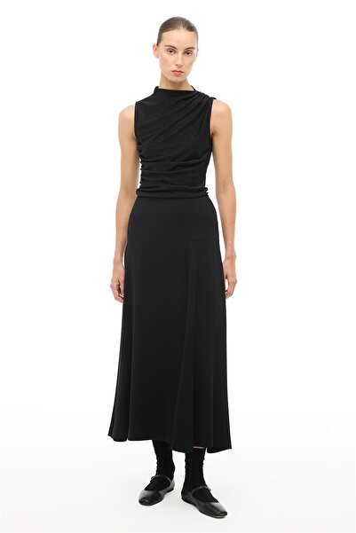 Perspective Black Long Skirt