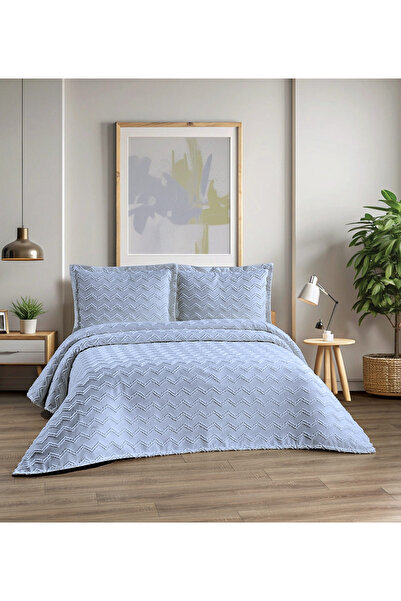 diabella Zigzag Pattern 3 Piece Double Bedspread