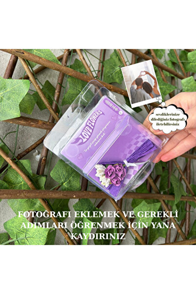 MARMORİ HOT FLOWERS Çiçek Aynalı KİŞİYE ÖZEL FOTOGRAF sevgiliye çiçek hediye ...