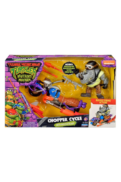 Teenage Mutant Ninja Turtles Vehicule cu figurine, Țestoasele Ninja, Rocksteady