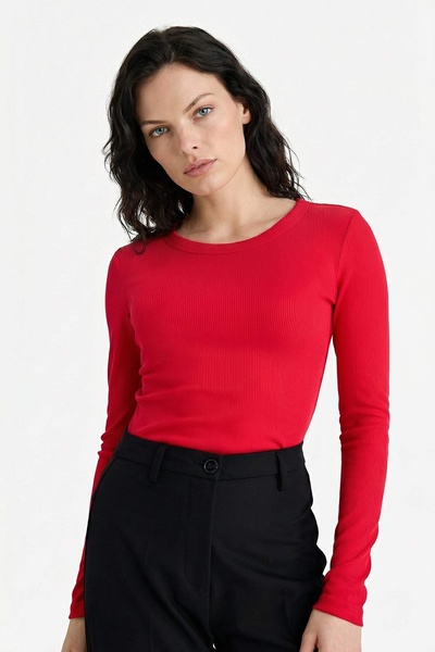 DeFacto Слім Фіт Басік Прямий Фіт Ліфт Кашкорсе Довгий Рукав Футболка E5767AX...