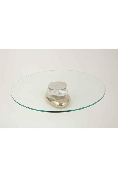 Vitale Volkan Gold Cake Stand 36*36*9 cm Mtfk.0198