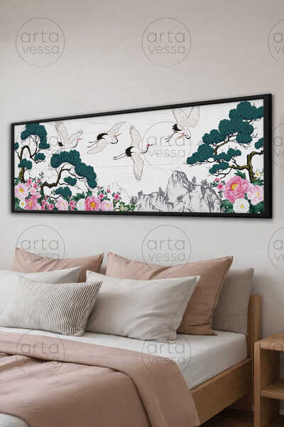 Artavessa Tek Parça Siyah Çerçeveli Panoramik Tablo - ARTSYHMDFYTY6