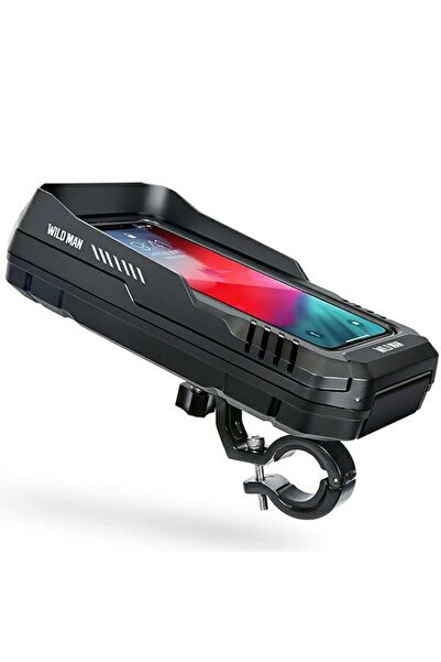 Wildman FK2 - Waterproof Bicycle Phone Holder, Handlebar Mount, Black