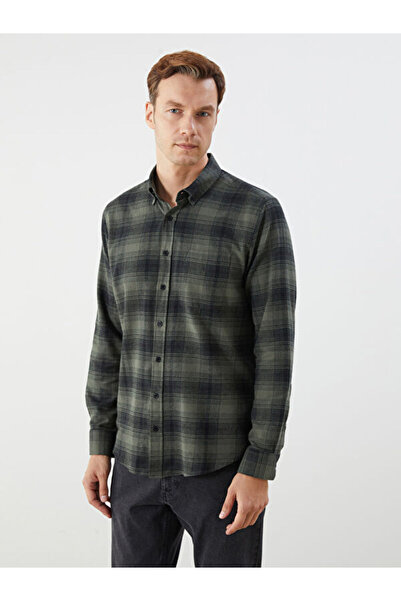 LC Waikiki Esvab • Modern & Distinctive Standard Fit Long Sleeve Checkered Em...