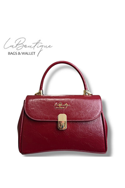 LA BOUTIQUE Lb Bag 1318 Patent Leather Claret Red