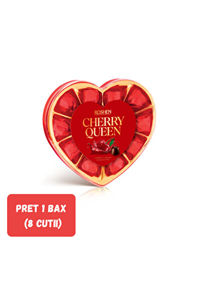 Roshen SET OF 8 BOXES - Cherry Royale: Luxurious chocolates with cherry lique...
