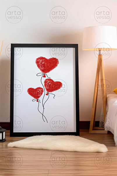 Artavessa لوحة فنية بإطار أسود من قطعة واحدة - ARTPLSTKSYH27