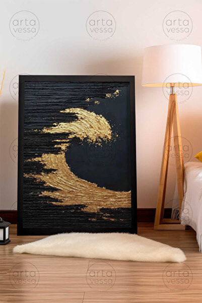 Artavessa لوحة فنية بإطار أسود من قطعة واحدة - ARTPLSTKSYH5