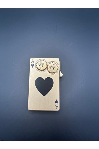 Hunter Maça Ası Temalı Yeşil Pürmüzlü Premium Metal Koleksiyon Çakmak