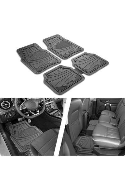 Universal Promats Star Havuzlu Oto Araba Paspası Siyah