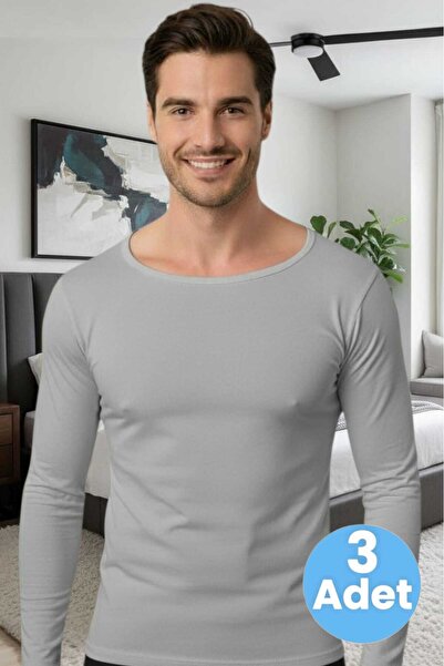 Tezzgelsin Tricou cu mânecă lungă din 3 piese Penya Lycra pentru bărbați