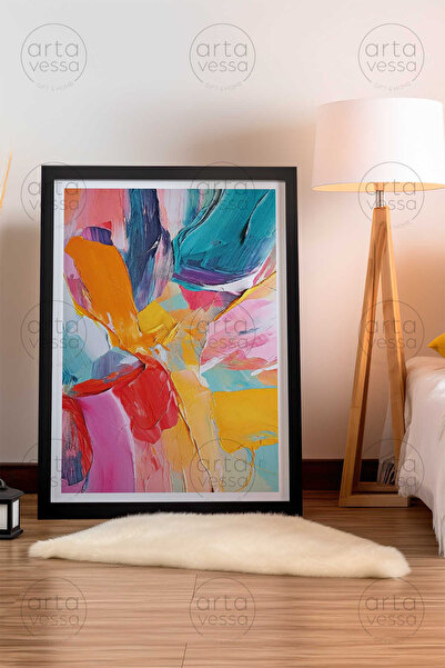 Artavessa لوحة فنية بإطار أسود من قطعة واحدة - ARTPLSTKSYH32