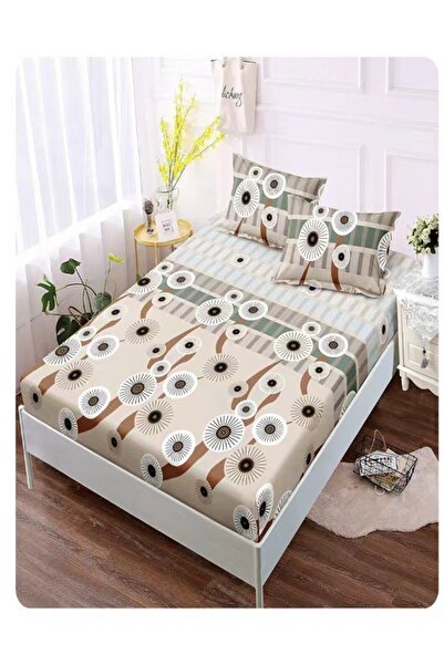 Pucioasa Husa de pat cu elastic + 2 Fete de Perna, Pucioasa, Pat dublu 160x200