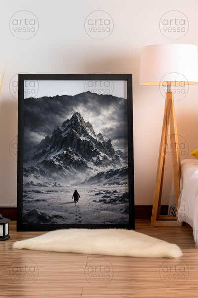 Artavessa لوحة فنية بإطار أسود من قطعة واحدة - ARTPLSTKSYH45
