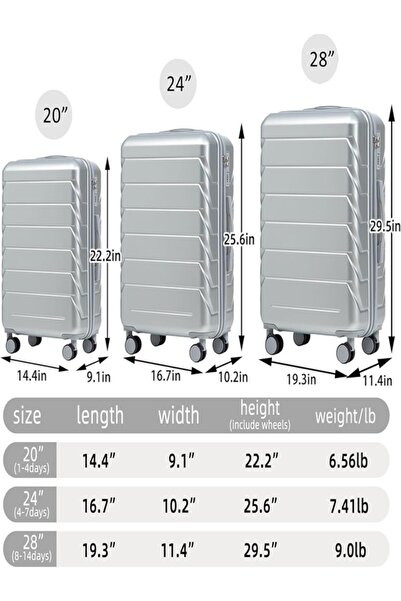 OEM Set of 3 durable polypropylene trolleys with 360 degree double wheels 75-...