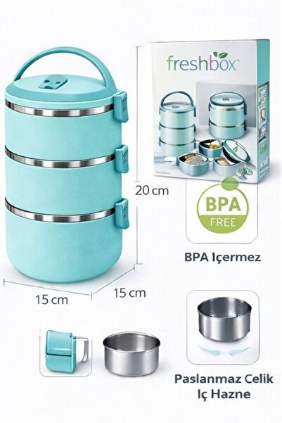 Hevia Home 3-Layer Leak-Proof Lunchbox Food Thermos (Gift Product) Freshbox