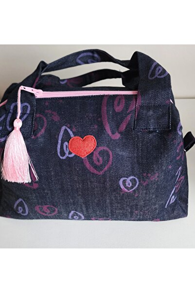 myyasminhome El Yapımı, Kendinden Desenli Kot Çanta %100 Handmade