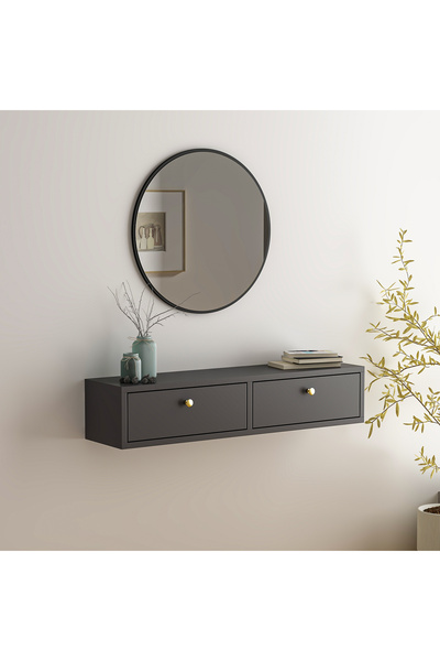 riomood LAURA ASMA DRESUAR ÇOK AMAÇLI DOLAP ANTRASİT