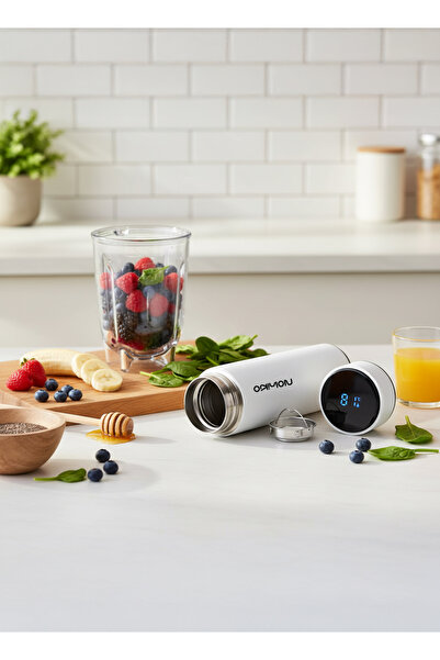 Nohiko ترموس ذكي مدرج السعة 500 مل مع مؤشر LED وفلتر لحفظ الشاي