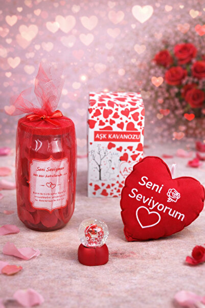 Seila Aşk Kavanozu Hediye Seti – Seni Seviyorum Mesajlı Kavanoz, Mini Kalp Ya...