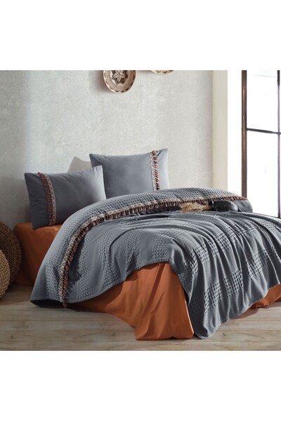 Clasy Duvet cover 220x240cm with bed sheet and pillowcases, cotton with tasse...