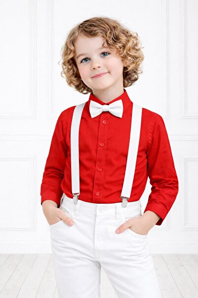 BAGİSTA BUTİK SET CĂMAȘĂ, PANTALONI ȘI PAPION CU DESIGN SPECIAL PENTRU BĂIEȚI