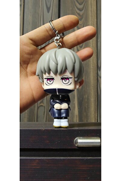 FG KONNİCHİWA سلسلة مفاتيح على شكل شخصيات من جوجوتسو كايسن، غوجو يوجي، إيتادو...