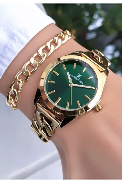 Daniel Klein Steel Chain Cord Guaranteed Gold Color Women's Wristwatch Bracel...