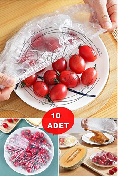 Kitchen Beauty 10 Adet Pratik Tazeliği Koruyan Tencere ve Tabak Bonesi | Çok ...