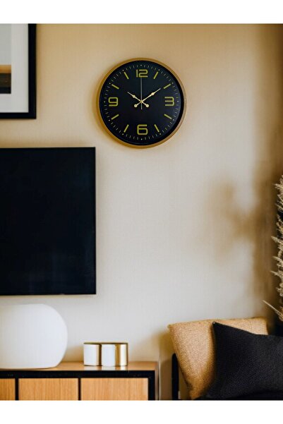 Leyaton 36 cm Brown Decorative Wall Clock Lwlhm-Rsyt34