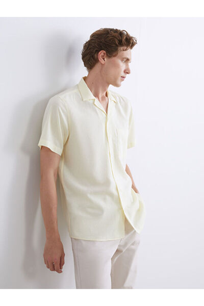 LC Waikiki Regular Fit Short Sleeve Poplin Men's Shirt