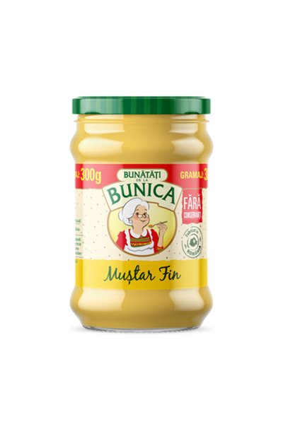 Bunica Fine Mustard, 300 g, Grandma