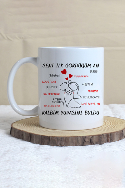 giftkonsept My Heart Found Its Nest Romantic Valentine's Day Gift Printed Mug