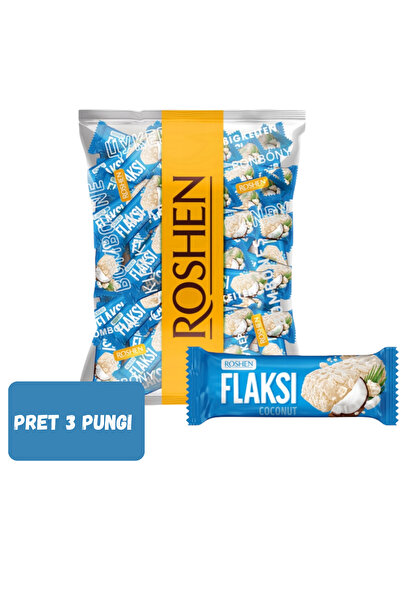 Roshen SET 3 PIECES - Coconut Delights: Wafer Flakes Sweets - 0.5kg