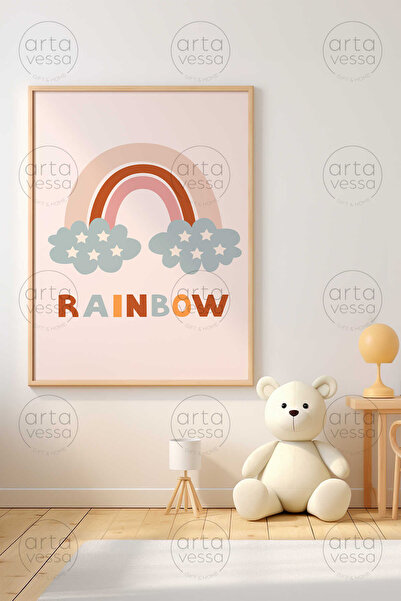 Artavessa One Piece Raw Color Real Wood Framed Painting - Teknrsymdf-51
