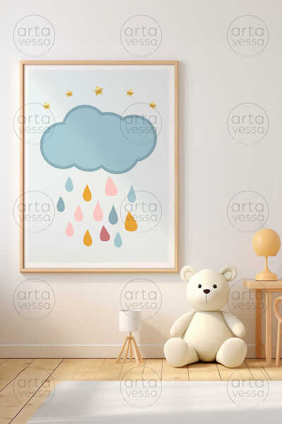 Artavessa One Piece Raw Color Real Wood Framed Painting - Teknrsymdf-13