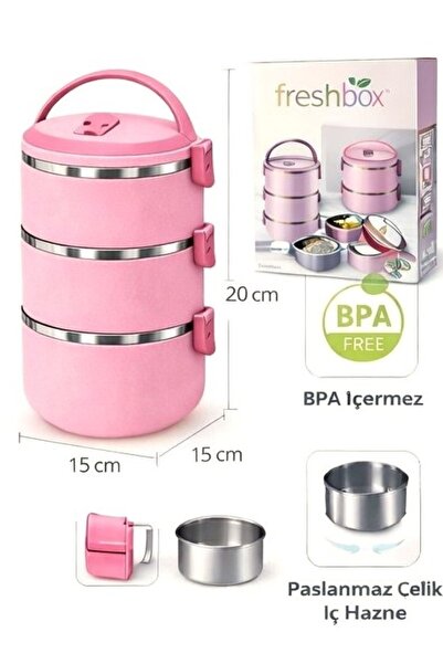 Hevia Home 3-Layer Leak-Proof Lunchbox Food Thermos (Gift Product) Freshbox