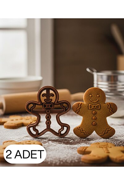 CT STONES قالب تقطيع عجين الكوكيز على شكل رجل الزنجبيل من 2Li، قطعة واحدة للح...