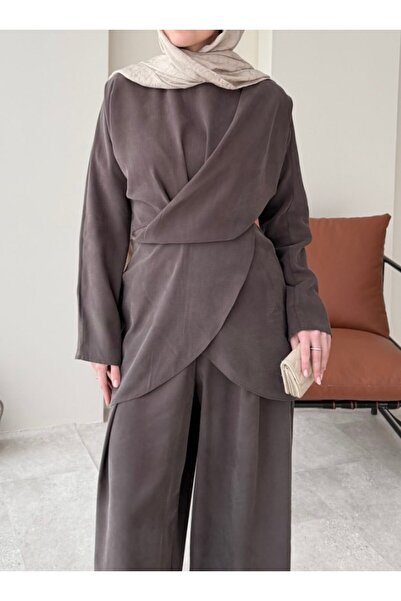 Molly Nelly Kadın Modal Bol Pantolon Bluz Takım