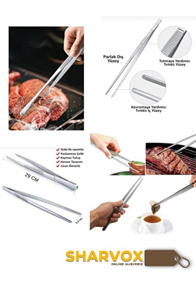 Sharvox Servis Maşası 29 cm | Air Fryer & Barbekü Uyumlu | Master Chef Şef Cı...