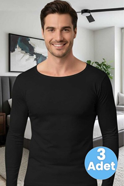 Tezzgelsin Мъжка тениска с дълъг ръкав от ликра, 3 броя в пакет