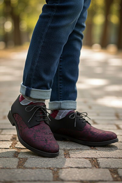 Tiga Kids Erkek Çocuk Ayakkabı Jakarlı Bordo